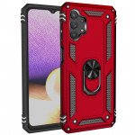 Wholesale Tech Armor Ring Stand Grip Case with Metal Plate for Samsung Galaxy A32 5G (Red)